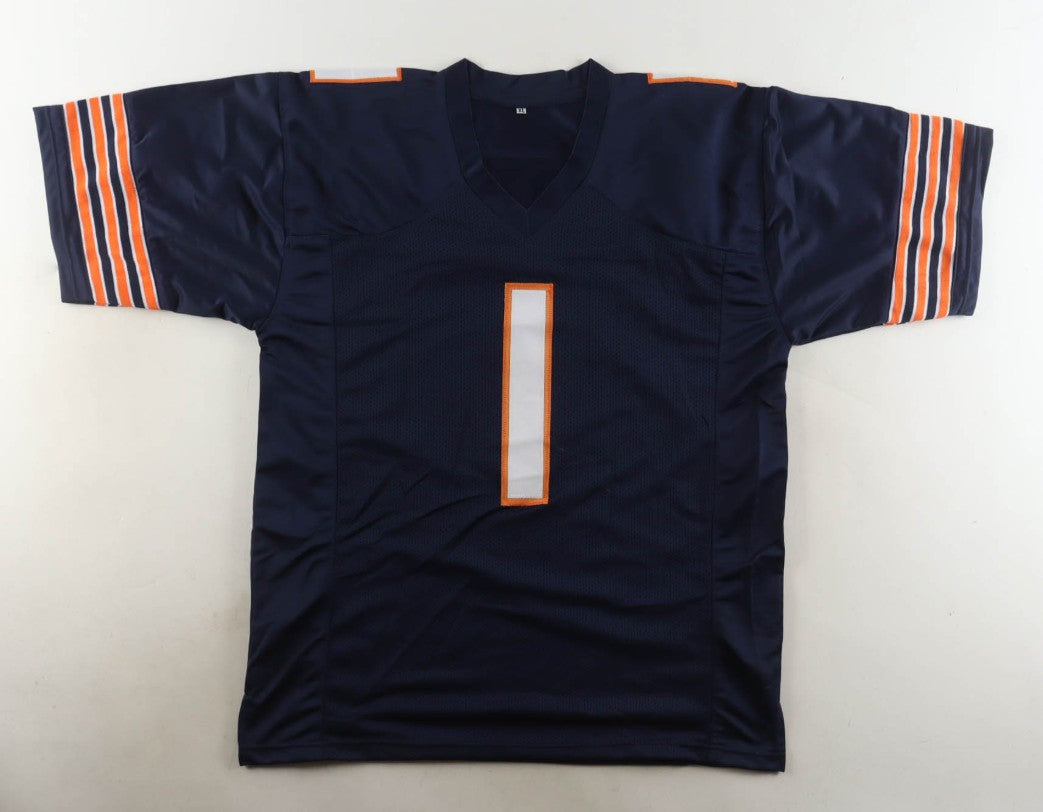 Justin Fields Signed Jersey (Beckett) - Chicago Bears