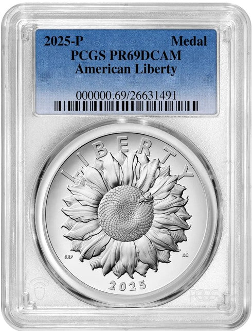 2025 P Silver American Liberty Medal PCGS PR69DCAM #1