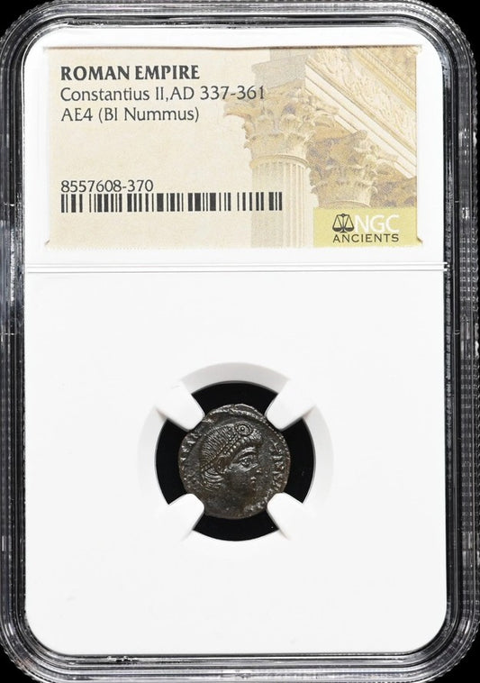 ROMAN EMPIRE. Constantius II. AD 337-361. Æ3/4, NGC Certified