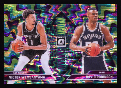 David Robinson / Victor Wembanyama 24/25 Donruss Optical  Green Shock#5-#113/149