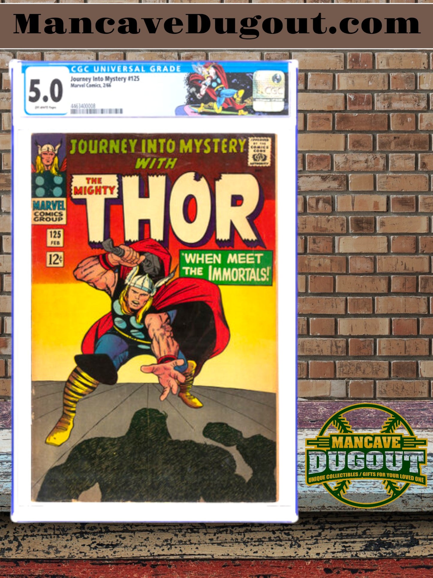 Journey Into Mystery #125 (Marvel, 1966) — CGC 5.0 VG/FN (Off White Pages) - "Thor"