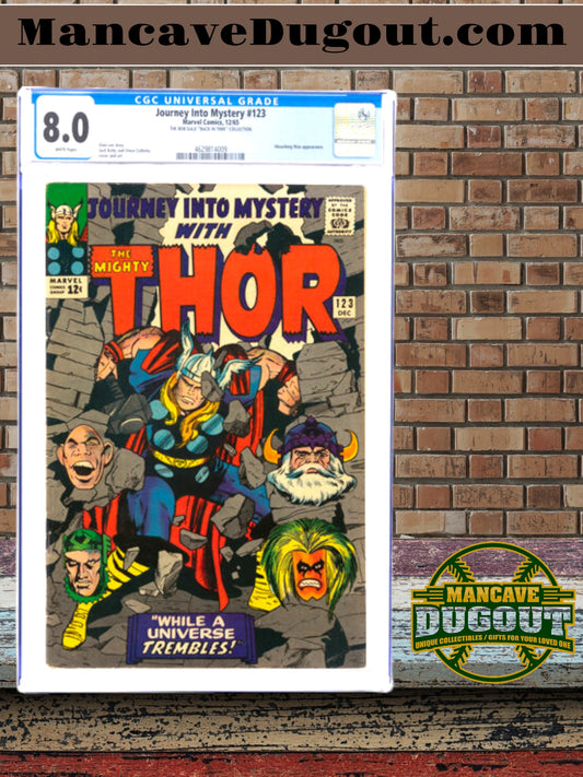 Journey Into Mystery #123 (Marvel, 1965) — CGC 8.0 VF (White Pages) - “Back In Time Collection”