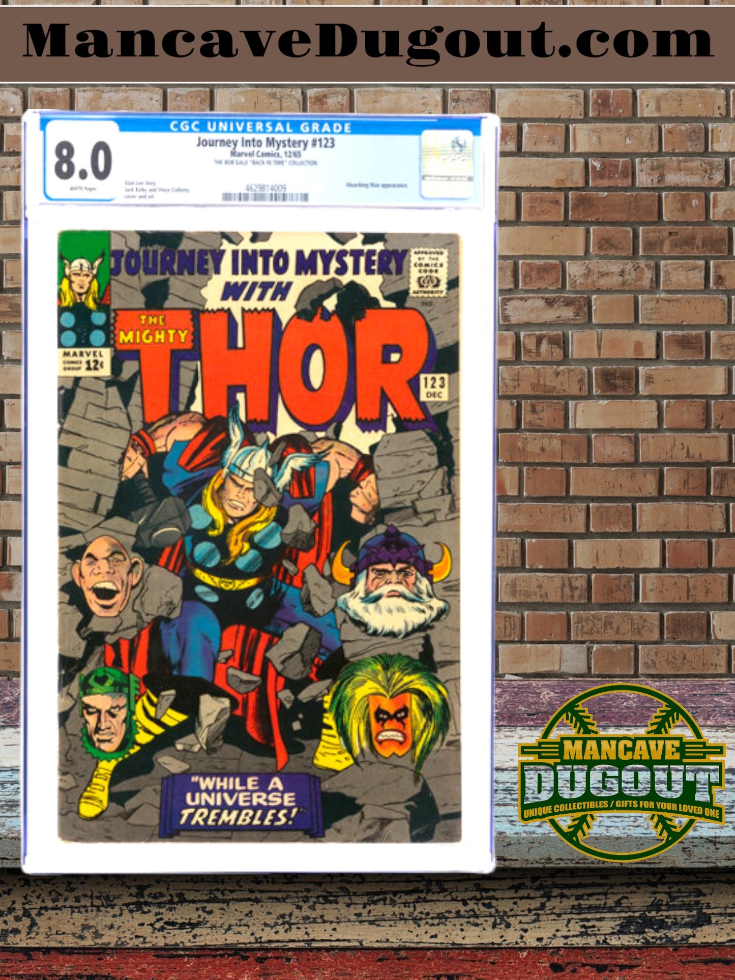 Journey Into Mystery #123 (Marvel, 1965) — CGC 8.0 VF (White Pages) - “Back In Time Collection”