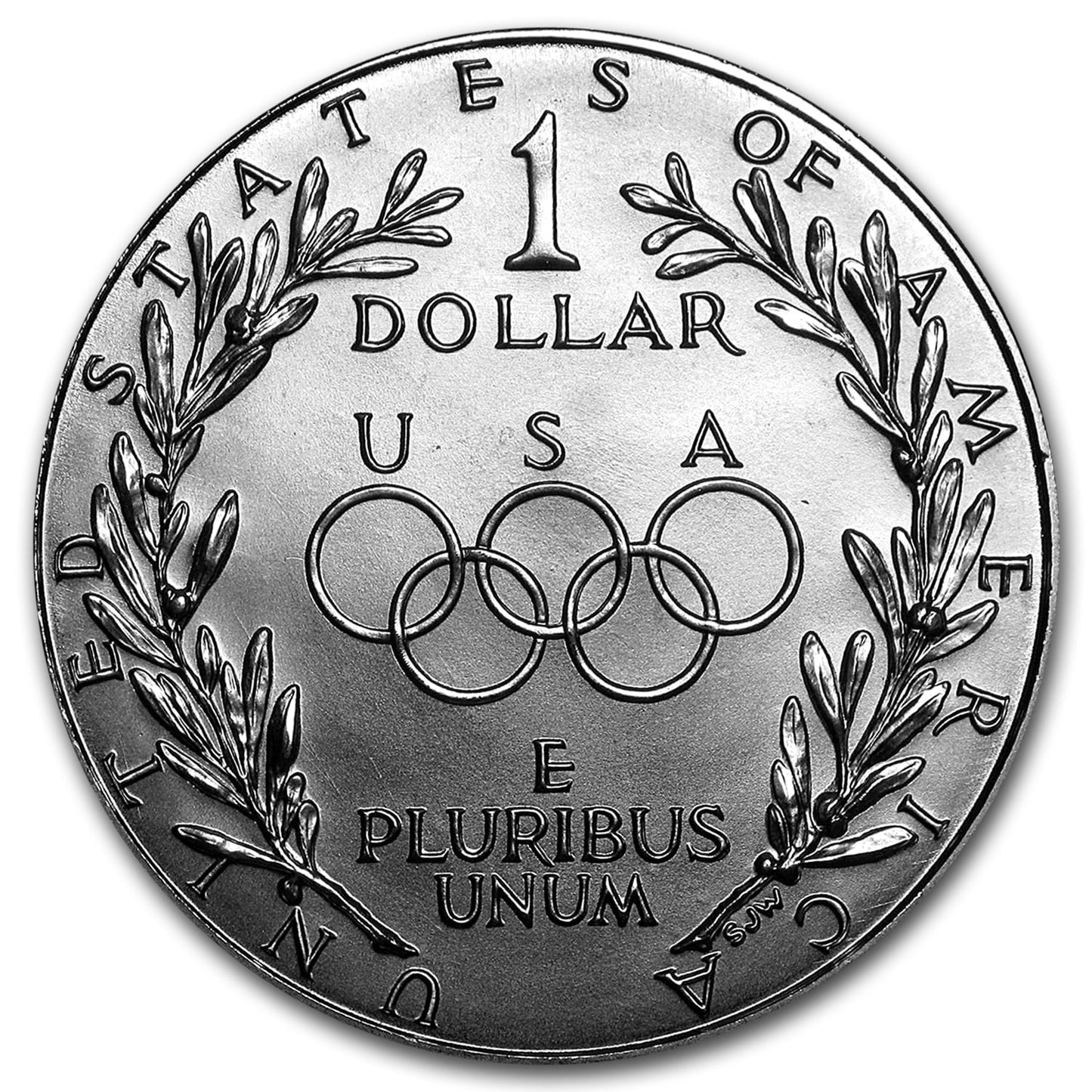 1988-S Olympic $1 Silver Commemorative Uncirculated (w/Box & COA)