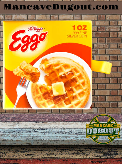 2024 - Eggo™ Waffles Plate Silver Coin - Chad 1 oz