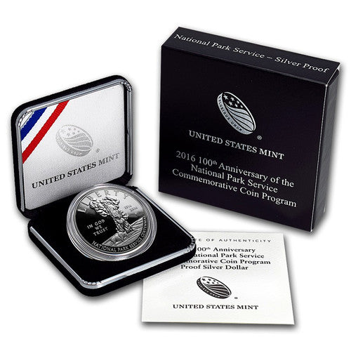 2016 - 100th Anniversary of the National Park Service Proof Silver Dollar - Philadelphia (P)