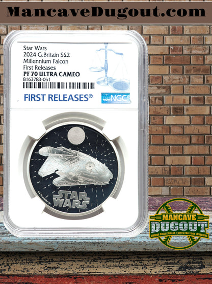 2024 Great Britain Millennium Falcon - 1st Release PF70