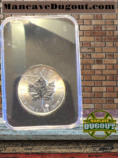 2017 Canada 1oz Silver Maple Leaf NATURAL EDGE TONING On Both Sides