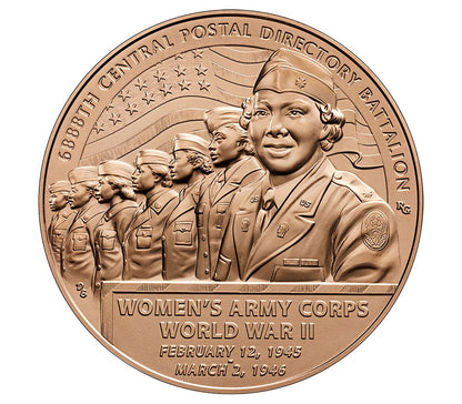 Six Triple Eight Bronze Medal 1.5 Inch