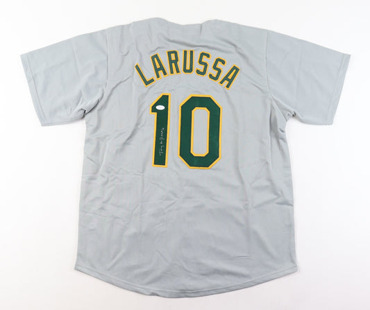 Tony LaRussa Signed Jersey (JSA) - Oakland Athletics