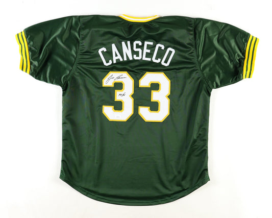 Jose Canseco Signed Jersey - Oakland Athletics-Green JSA