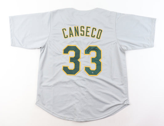 Jose Canseco Signed Jersey - Oakland Athletics-White-OKAuthentics