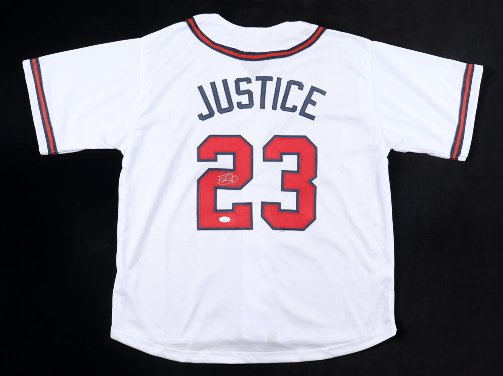 David Justice Signed Jersey (JSA) - Atlanta Braves