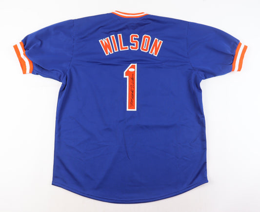 Mookie Wilson Signed Jersey (JSA) - New York Mets
