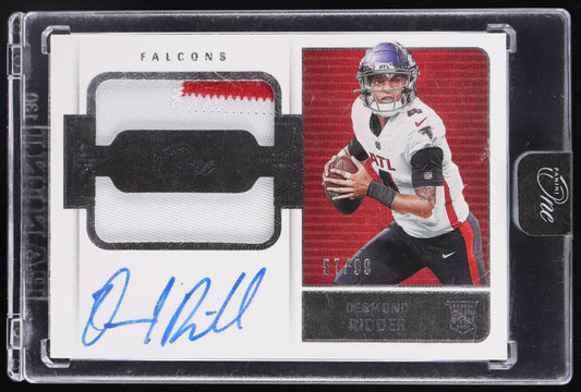 2022 Panini One Football Desmond Ridder Rookie Patch Auto 57/99