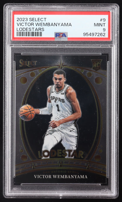 Victor Wembanyama 2023-24 Select Lodestars #9 RC (PSA 9)