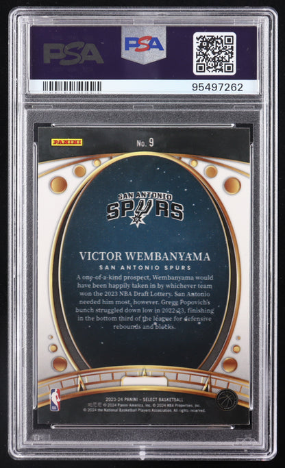 Victor Wembanyama 2023-24 Select Lodestars #9 RC (PSA 9)