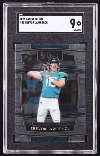 Trevor Lawrence 2021 Select #43 RC (SGC 9)