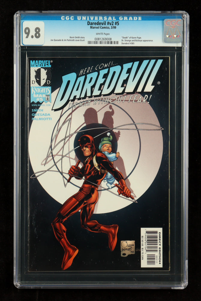 1999 "Daredevil" Vol. 2 Issue #5 Marvel Comic Book (CGC 9.8)