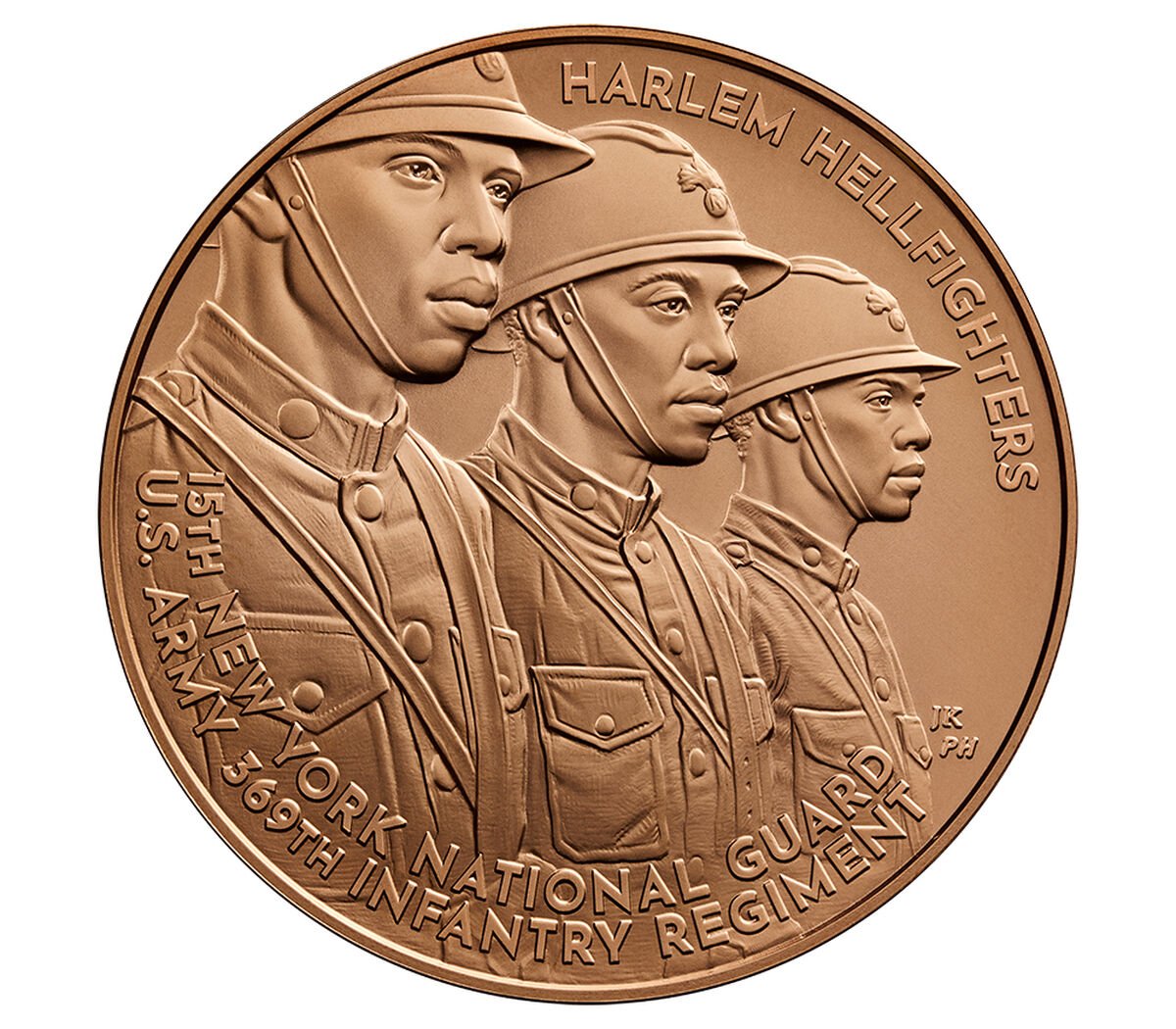 Harlem Hellfighters Bronze Medal 1.5 Inch