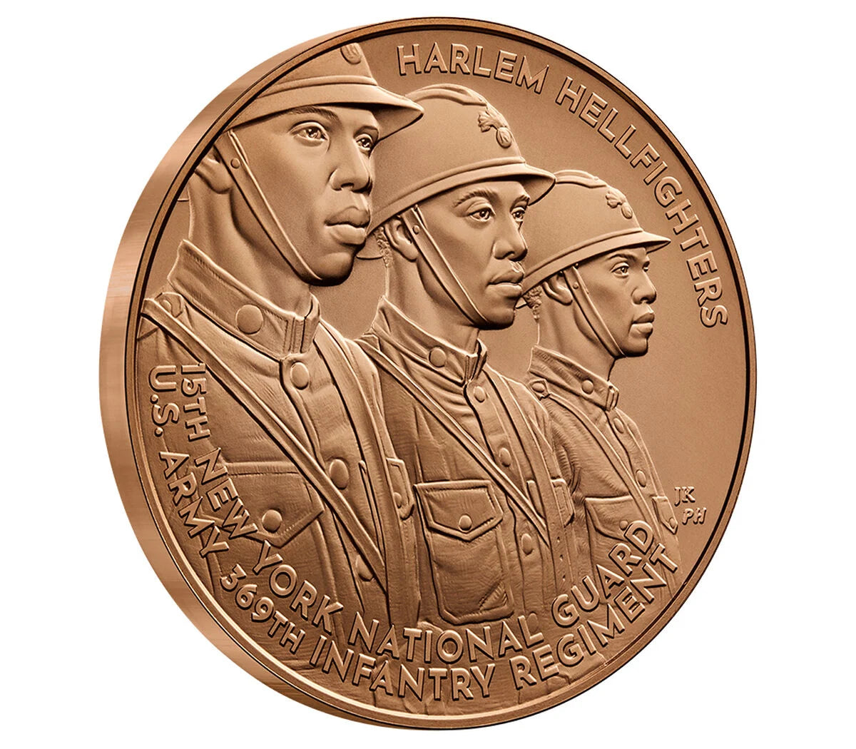 Harlem Hellfighters Bronze Medal 1.5 Inch