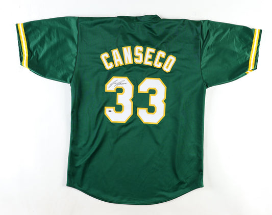 Jose Canseco Signed Jersey - Oakland Athletics-Green-OKAuthentics