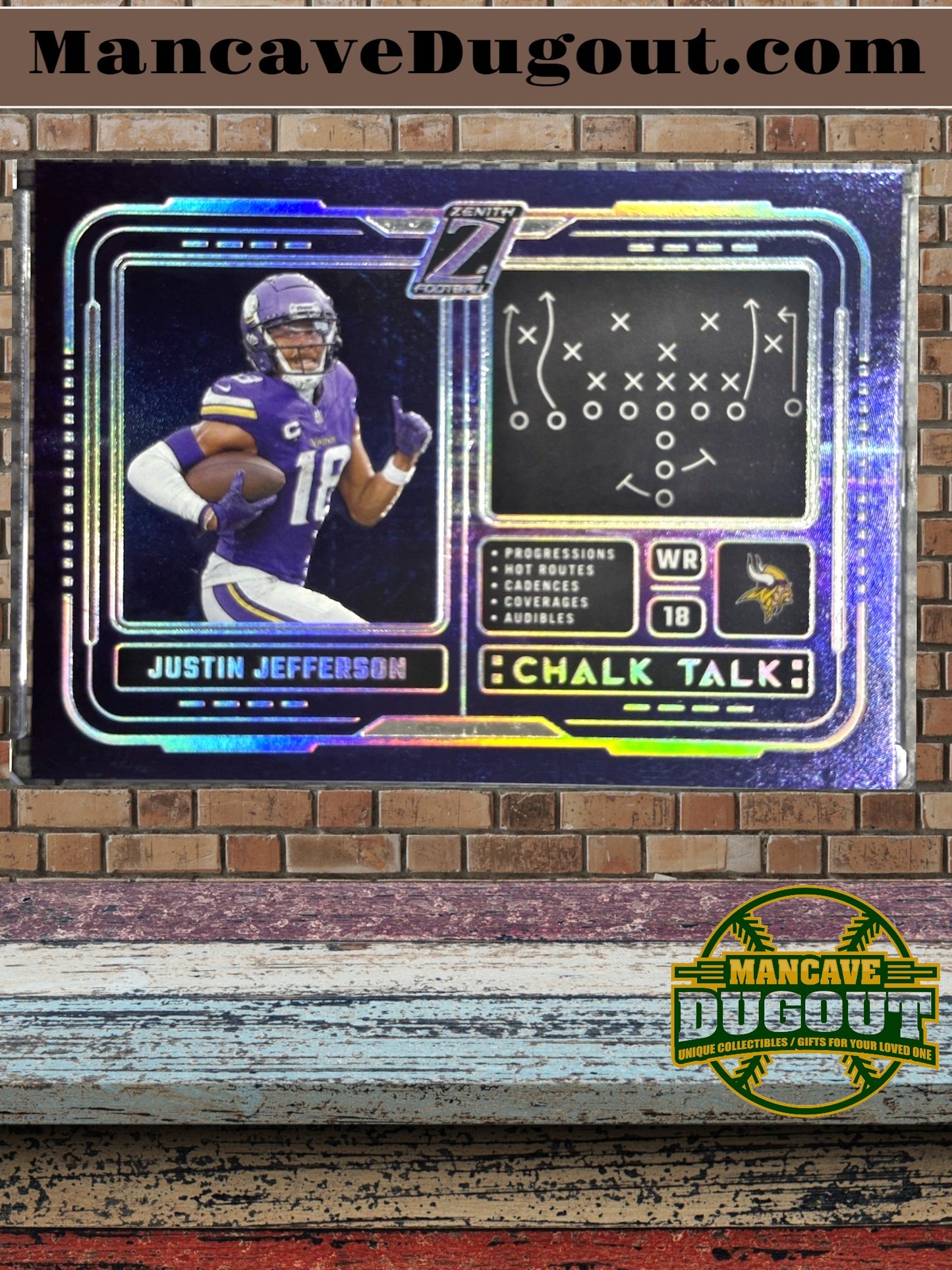 2024 Panini Zenith – ChalkTalk - Justin Jefferson #19 – Minnesota Vikings