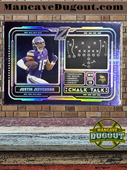 2024 Panini Zenith – ChalkTalk - Justin Jefferson #19 – Minnesota Vikings