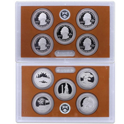 2013 S Proof Parks Quarter Set ATB Gem DCam OGP & COA 5 Coins CN-Clad