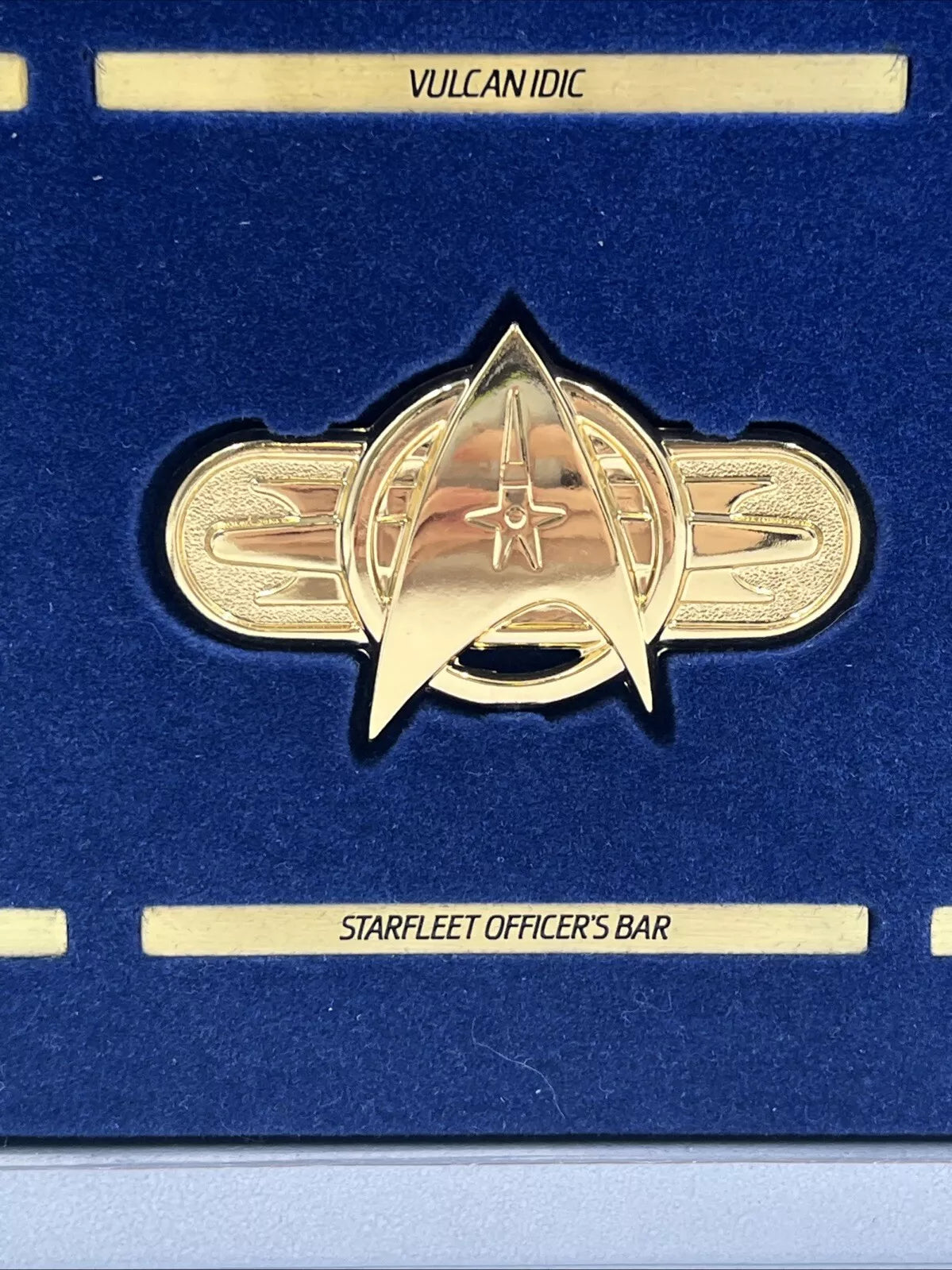 1992 Franklin Mint Star Trek Insignia Badges .925 Silver/24k Gold