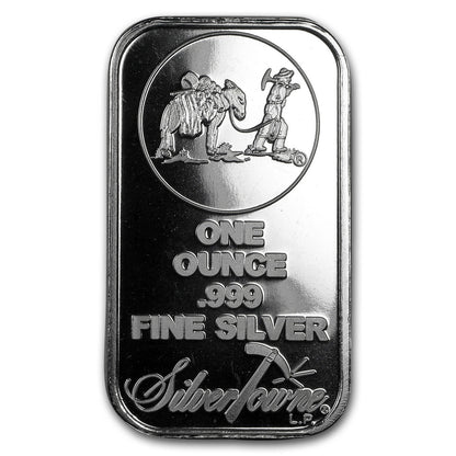 10 - 1 Oz Silver Bar - SilverTowne - Prospector in factory package