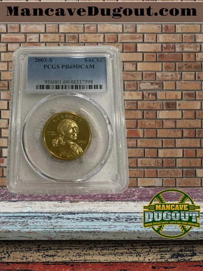 2003-S Sacagawea Dollar PCGS & ICG PR-69 DCAM