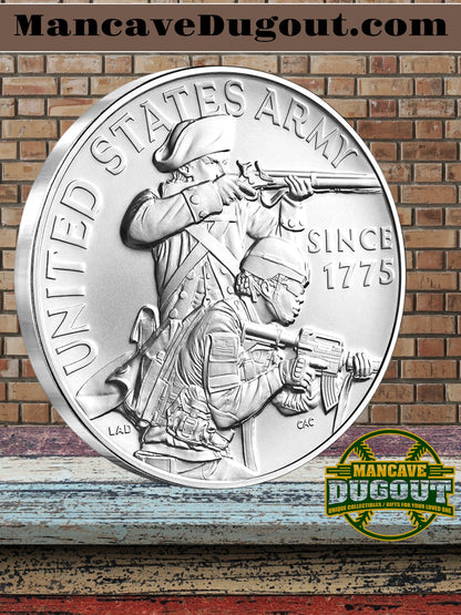 U.S. Mint Armed Forces Silver Medal – Army - 1 oz .999 Fine Silver • Proof Finish • Original Mint Packaging & COA