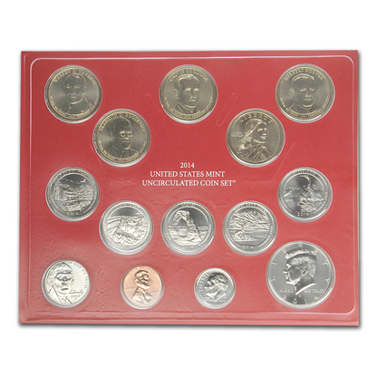 2014 US Uncirculated Mint Set Philadelphia and Denver Mint 28 coins