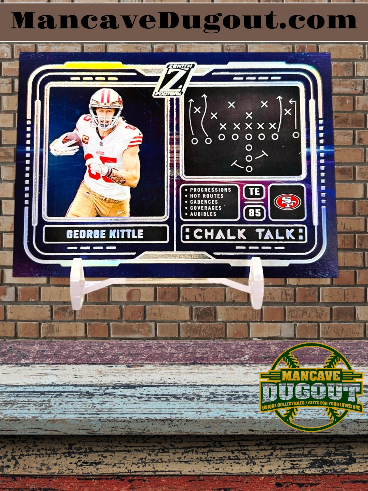 2024 Panini Zenith – Chalk Talk - George Kittle #25 — San Francisco 49ers
