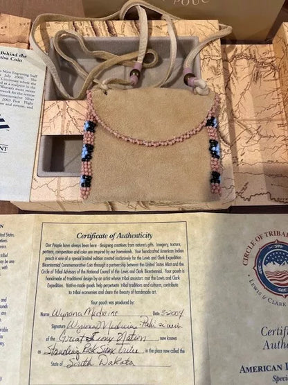 Lewis & Clark U. S. Mint Coin & Pouch Set - With COA