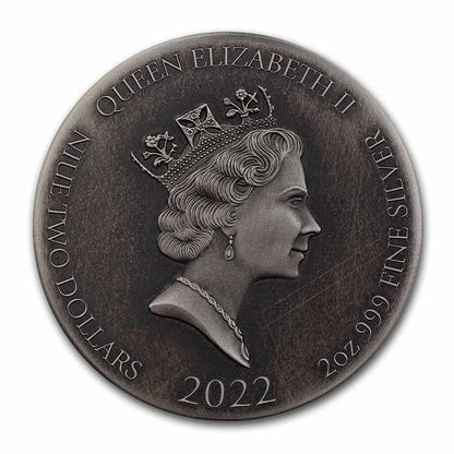 2022 2 oz .999 Silver Coin -The Deluge- Biblical Series - Mintage of only 1,499.