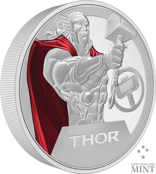 2023 Niue Marvel Thor 3oz Silver Colorized Proof Coin