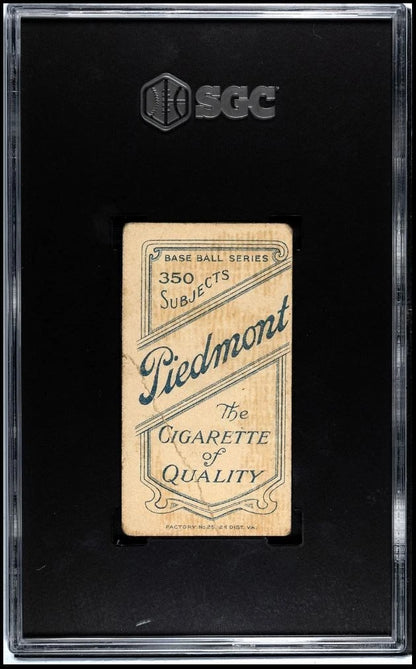 1909–11 T206 Nick Maddox – Piedmont 350 - SGC 1.5 FAIR – Classic White Border Tobacco Issue