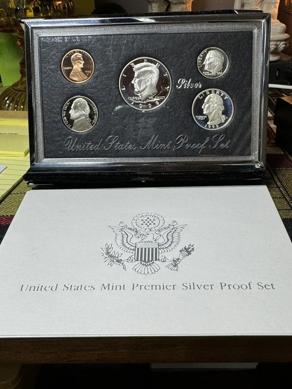 1998 U.S. Mint Premier Silver Proof Set with COA