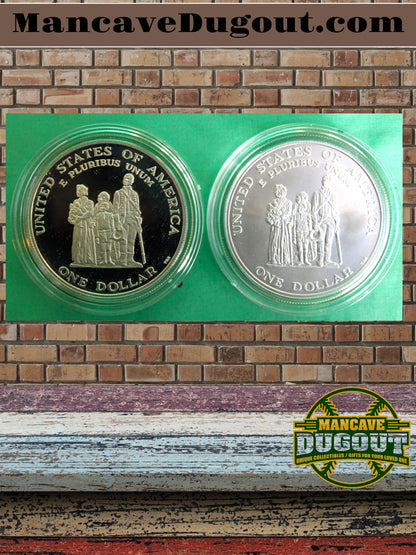 1998 Black Revolutionary War Patriots Silver 2 Coin Proof