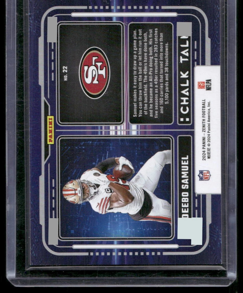 2024 Panini Zenith – Chalk Talk - Deebo Samuel #22