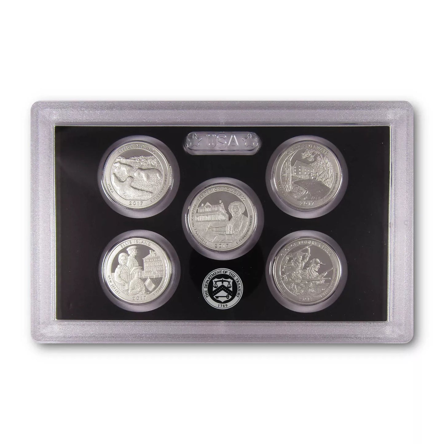 2017 US Mint America the Beautiful Silver Quarter Proof Set