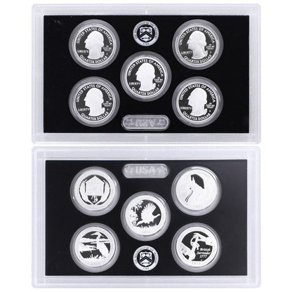 2015 S Proof Set Original Box & COA 14 Coins 90% Silver