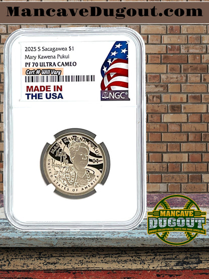 2025 S Sacagawea Dollar NGC PF70 Ultra Cameo Made In USA Holder