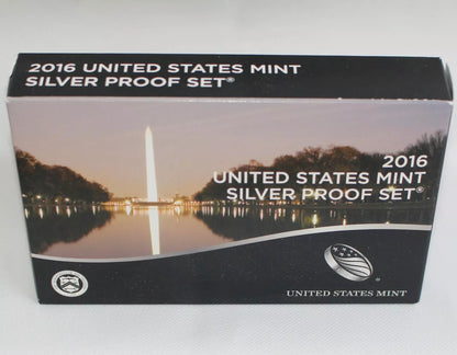 2016-S U.S. MINT SILVER PROOF SET Complete Set 13 Coins OGP & COA