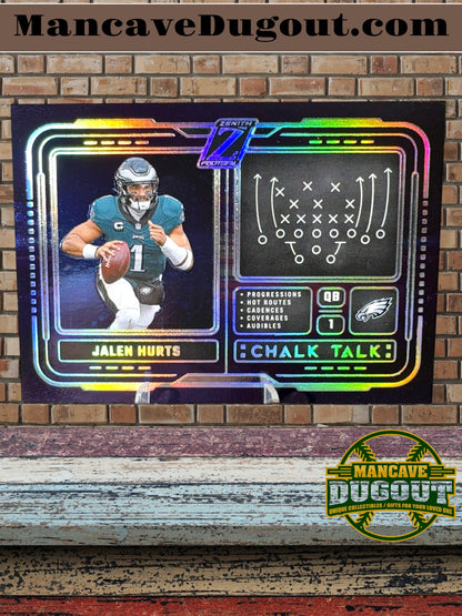 2024 Panini Zenith – Chalk Talk (Navy SP) - Jalen Hurts #11 — Philadelphia Eagles