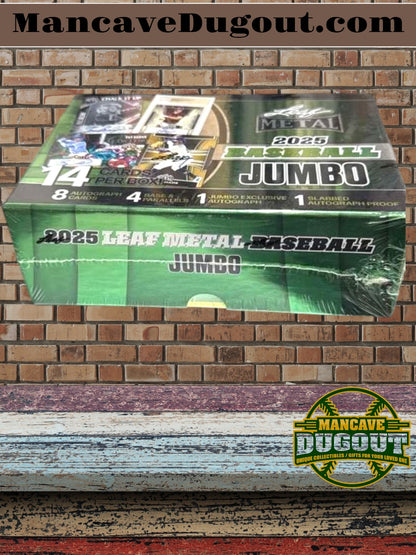 2025 Leaf Metal Baseball – Factory Sealed Jumbo Box - 9 Autographs Per Box