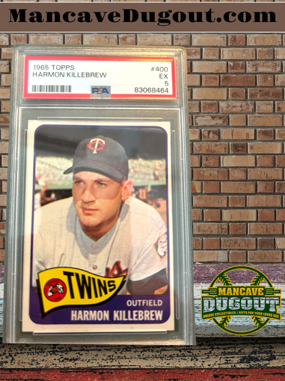 1965 Topps – Harmon Killebrew #400 - PSA 5 (EX) - Hall of Fame Power Hitter