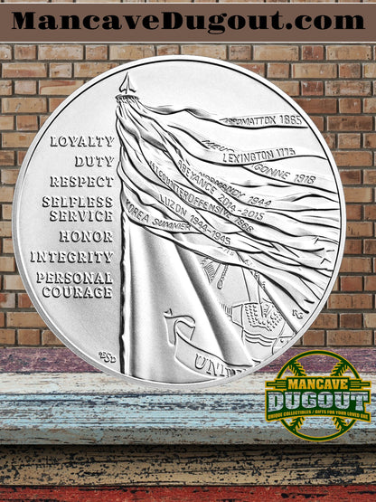 U.S. Mint Armed Forces Silver Medal – Army - 1 oz .999 Fine Silver • Proof Finish • Original Mint Packaging & COA